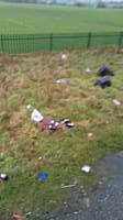 Fly tipping on Firgrove bridleway